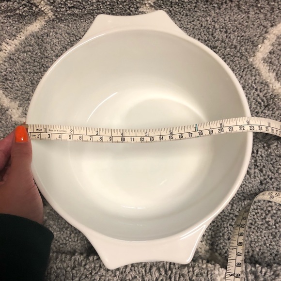 VINTAGE PYREX / England pink flowers dish 9” - Picture 8 of 9